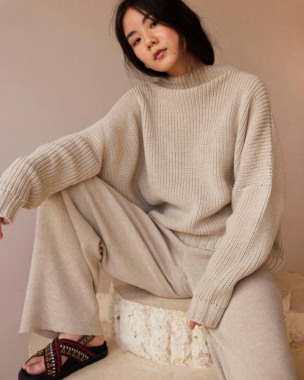 Laumės Wool Sweater - Beige - Image 4