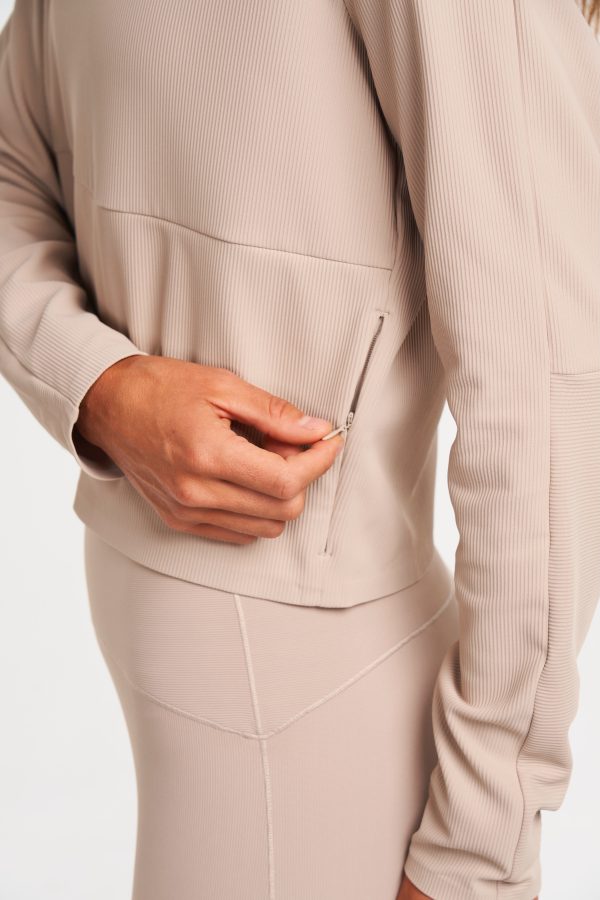 ALTRN Rib Hoodie - Sandstone - Image 3