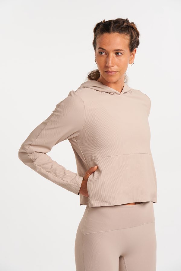 ALTRN Rib Hoodie - Sandstone - Image 4