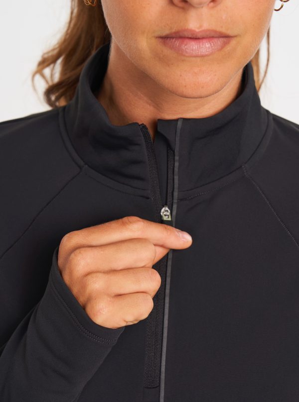 ALRN Hi Viz 1/4 Zip - Black - Image 4