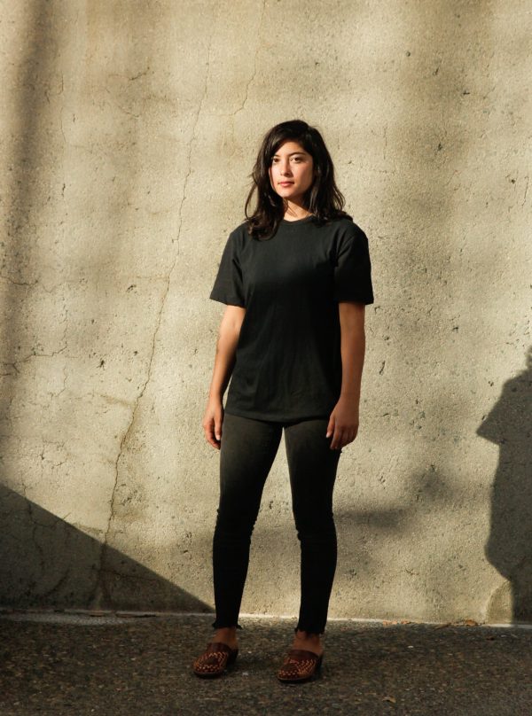 Women's Organic Unisex Style Crew Tee - Black - Image 3