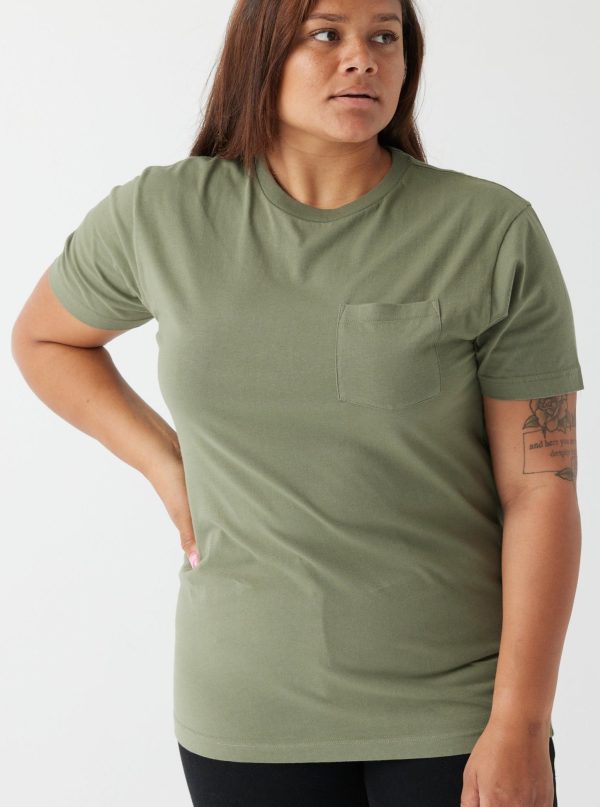 Heavyweight Pocket Tee - Army - Image 3