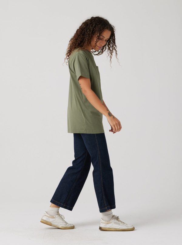 Heavyweight Pocket Tee - Army - Image 2