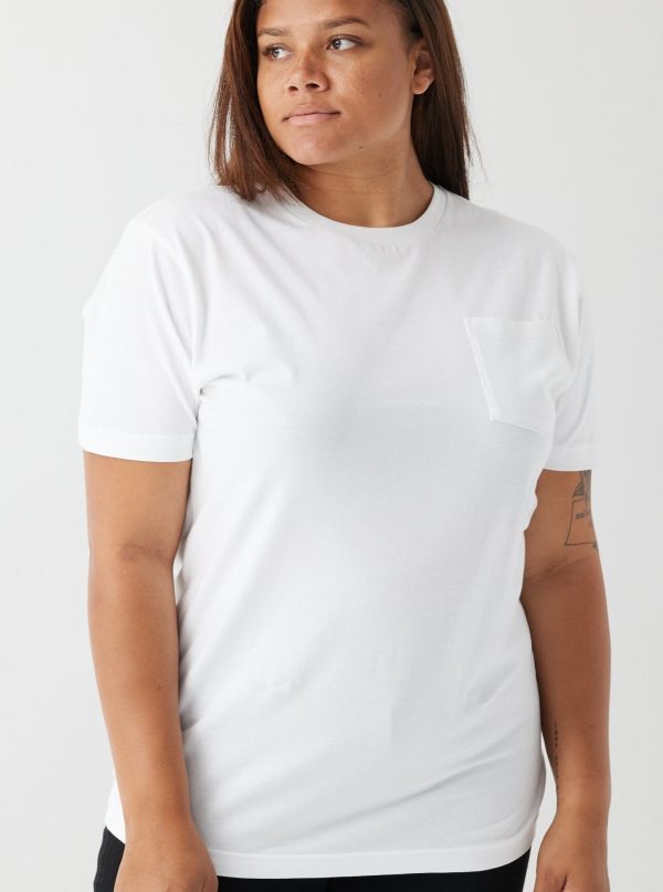 Heavyweight Pocket Tee - White - Image 2
