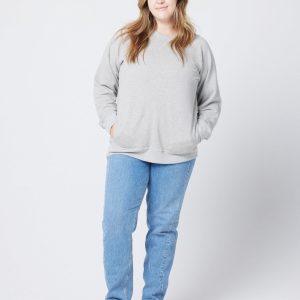Unisex Pocket Crewneck Sweatshirt - Athletic Heather
