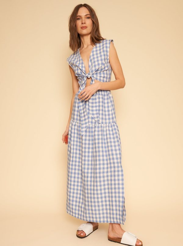 Valentina Top - Blue Gingham - Image 3