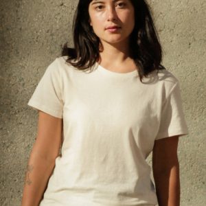 Women's Organic Crew Tee - Natural