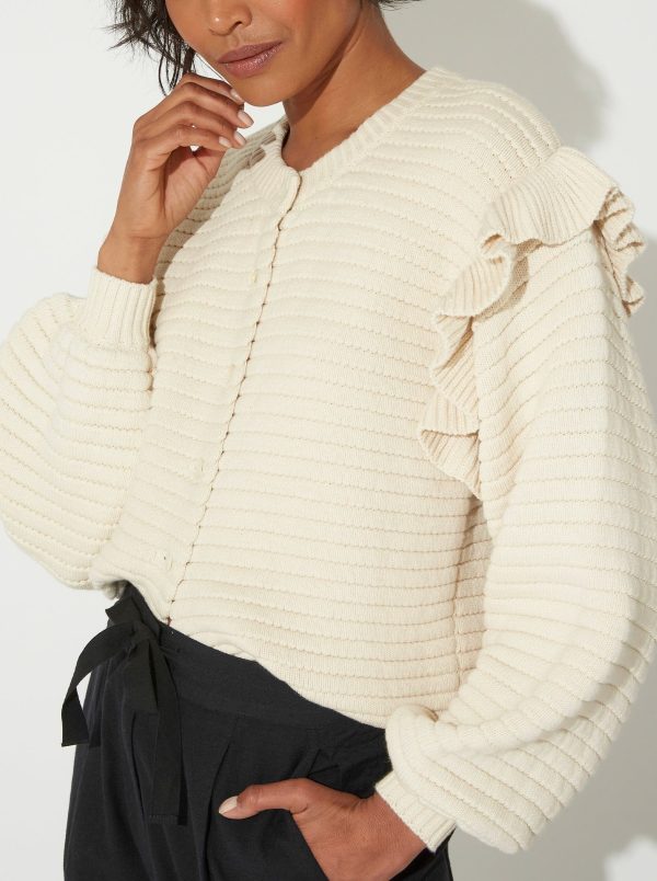 Maelle Cardigan - Ivory - Image 2
